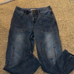 Democracy Dark Blue Straight Leg Jeans